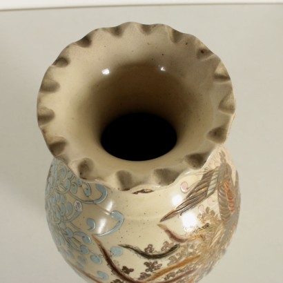 Satsuma Ceramic Vase Manufactured in Japan Late 1800s