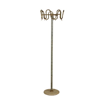 Hallstand Marble Brass Vintage Manufactured in Italy 1960s