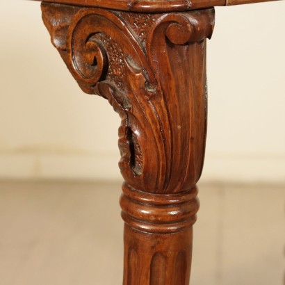 Small Restoration Console Table Walnut Italy First Half of 1800s