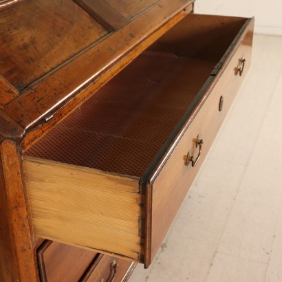 Walnut Drop-Leaf Bureau Italy First Half of 1700s