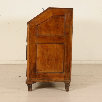 Walnut Drop-Leaf Bureau Italy First Half of 1700s