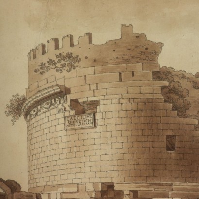 Torre di Cecilia Metella-particolare