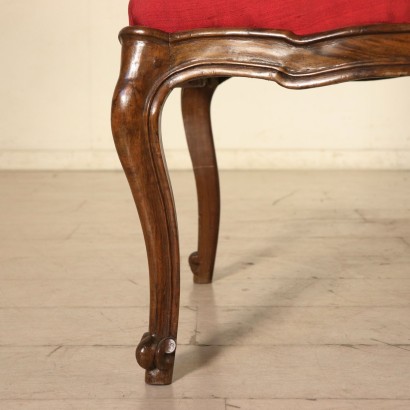 Paire de Fauteuils Baroque tardif Noyer Italie Première moitié '700