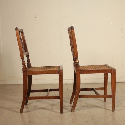 Paire de Chaises Néo-classical Noyer Italie Dernier quart '700