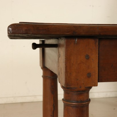 Solid Walnut Large Table Manufactured in Italy Late 1600s