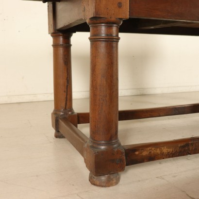 Solid Walnut Large Table Manufactured in Italy Late 1600s