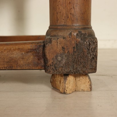 Solid Walnut Large Table Manufactured in Italy Late 1600s