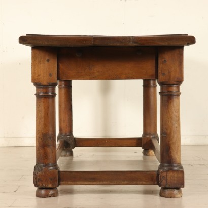 Solid Walnut Large Table Manufactured in Italy Late 1600s