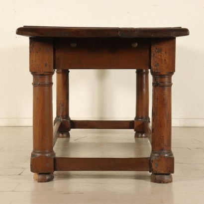 Solid Walnut Large Table Manufactured in Italy Late 1600s