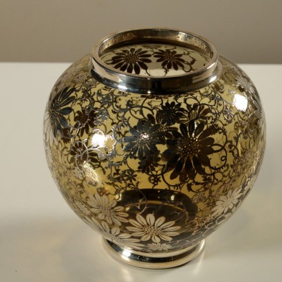 Deux Vases Verre Fabriqué en Italie Années 40-50