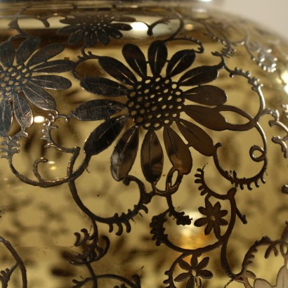 Deux Vases Verre Fabriqué en Italie Années 40-50