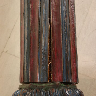 Pair of Ethnic Columns Manufactured in Italy Early 1900s