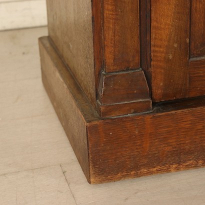 Double Body Bookcase Oak England Late 1800s