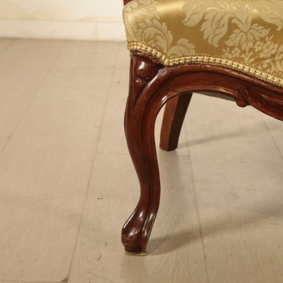 Fauteuil Louis Philippe Noyer Italie Moitié '800