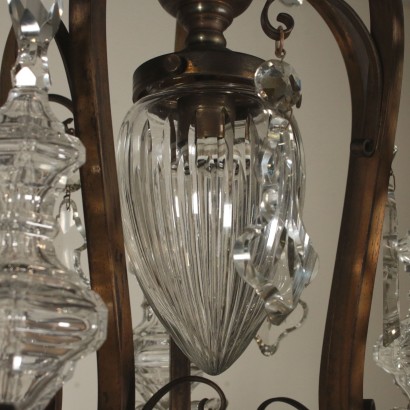 Large Chandelier Crystal Pendants Italy Early 1900s