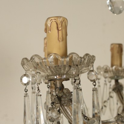 Lustre à huit Bras Verre Cristal Fabriqué en Italie Premier'900