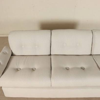 Sofa Foam Padding Stained Poplar Veneer Vintage Italy 1960s