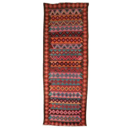 Tapis Kilim Laine Noeud gros Fabrication manuelle Marocco Années 90