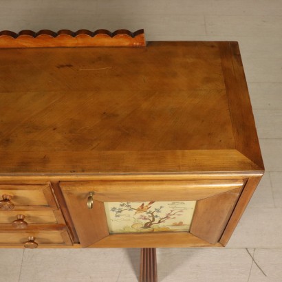 Buffet Mahogany Veneer Vintage Italy 1940s-1950s