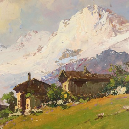 Mountain Landscape by Luigi Liverani 1940s