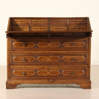 Drop-Leaf Cabinet with Inlaid Front Northern Italy Early 18th Century