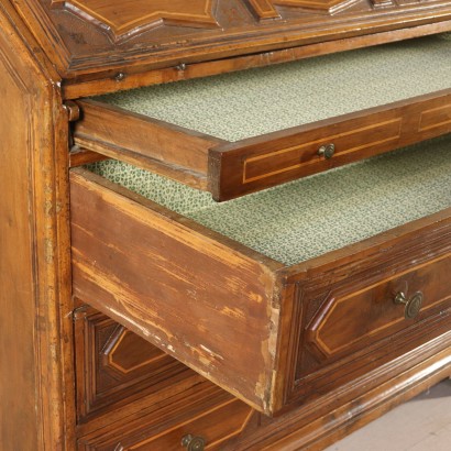 Drop-Leaf Cabinet with Inlaid Front Northern Italy Early 18th Century