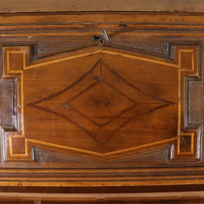 Drop-Leaf Cabinet with Inlaid Front Northern Italy Early 18th Century