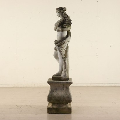 Statue d'une Femme Grave Italie Fin '800 Début '900