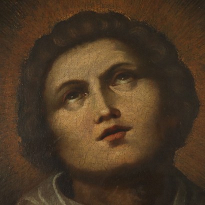 Young Saint in Ecstasy Oil on Canvas 18th Century