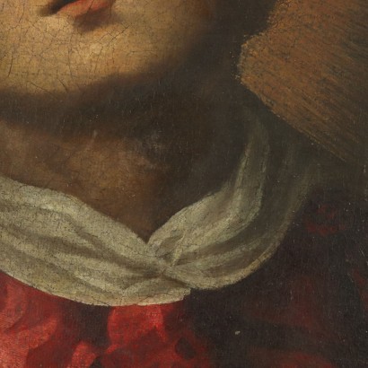 Young Saint in Ecstasy Oil on Canvas 18th Century