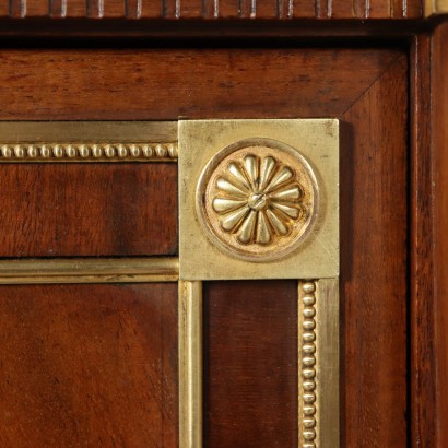 Elegant Napoleon III Mahogany Cupboard France Late 19th Century