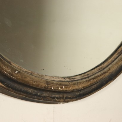 Miroir oval Bois doré Italie Fin '700