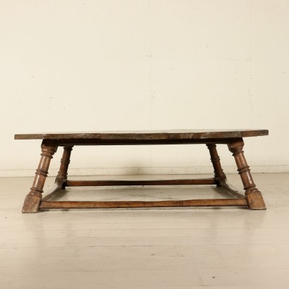 Large Living Room Walnut Table Italy Mid 20th Century