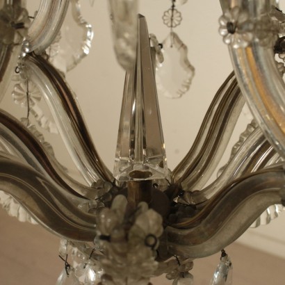 Marie Therese Chandelier Crystal Pendants Italy Early 1900s