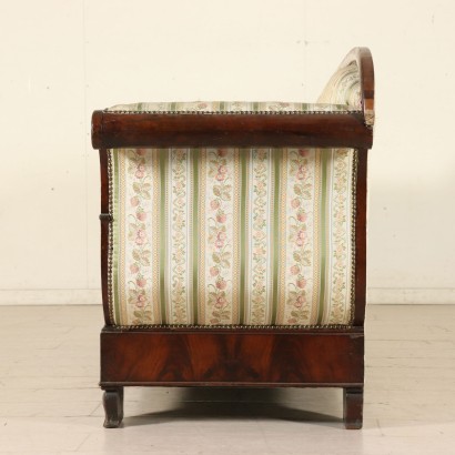 Carved Antique Sofa Mahogany Italy Second Quarter of 1800s