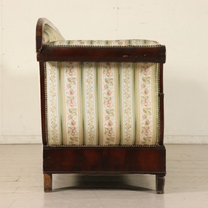 Carved Antique Sofa Mahogany Italy Second Quarter of 1800s