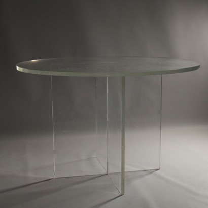 Plexiglass Table Vitnage Manufactured in Italy 1960s-1970s