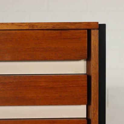 Chest of Drawers Teak Veneer Formica Vintage Italy 1960s