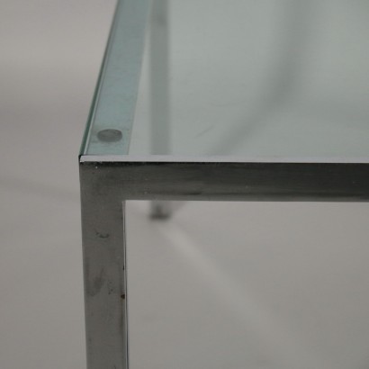 Coffee Table Manufactured in Ross Littell for ICF Steel Glass Italy