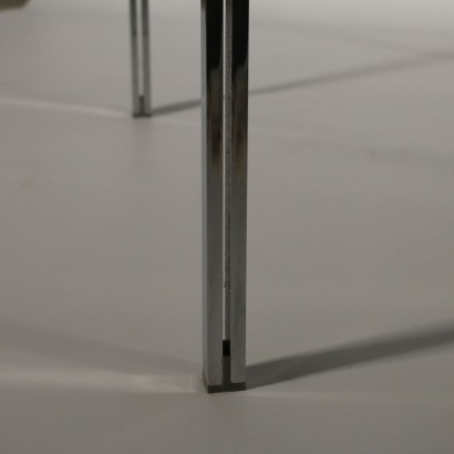 Coffee Table Manufactured in Ross Littell for ICF Steel Glass Italy