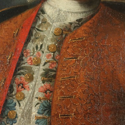 Portrait of Gentleman Oil on Canvas 18th Century