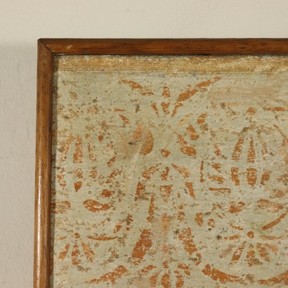 Fake Part of Fresco with Flowerpot Canvas 20th Century