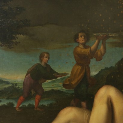 Scena mitologica di Giovanni Battista Recchi-particolare