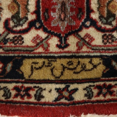 Tabriz Carpet India Cotton Wool Handmade 2000s