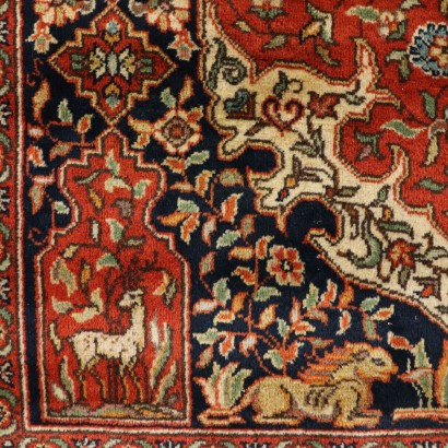 Tapis Srinagar Coton Laine Fabrication manuelle India Années'90-2000