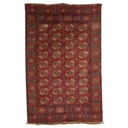 Handmade Bukhara Carpet Manufactured in Morocco 1990s