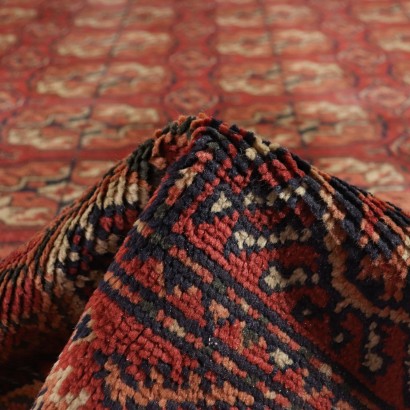 Handmade Bukhara Carpet Manufactured in Morocco 1990s