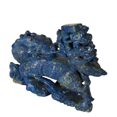 Dragon Sculpture Made of Lapis Lazuli China 1970s