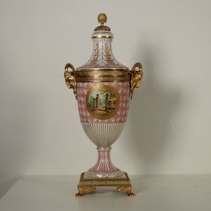 Paire de Vases Couvercle Porcelaine Manifacture Samson France '900