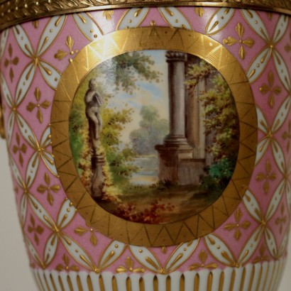 Paire de Vases Couvercle Porcelaine Manifacture Samson France '900